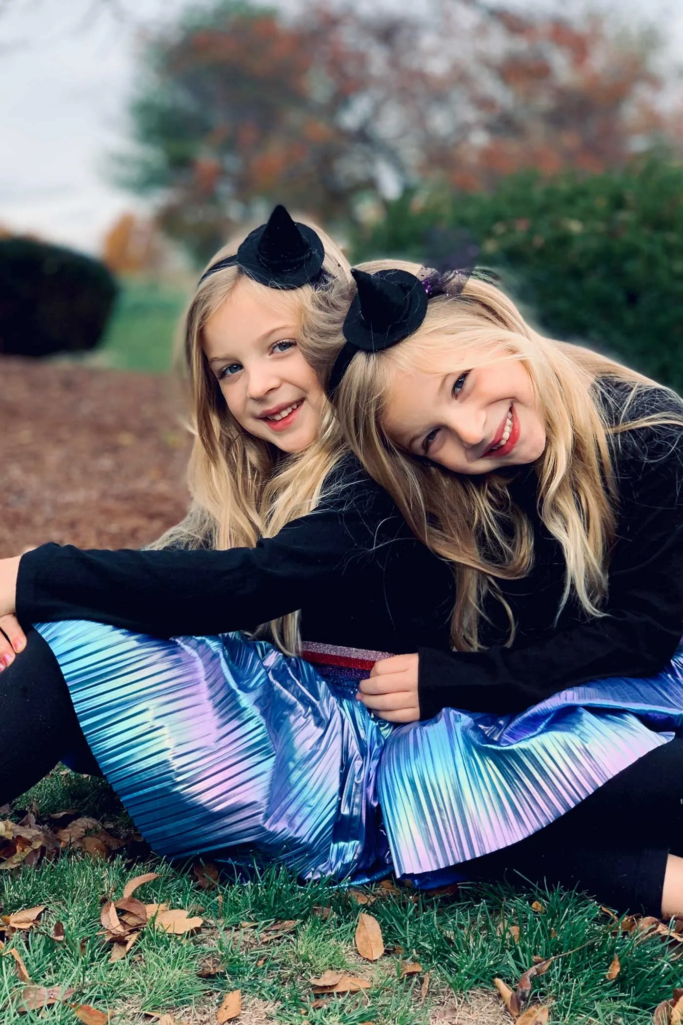 Little Girls Holographic Pleated Skirt