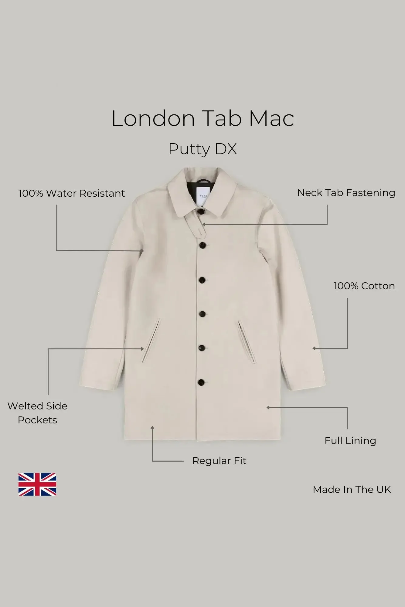 London Tab Mac - Putty DX