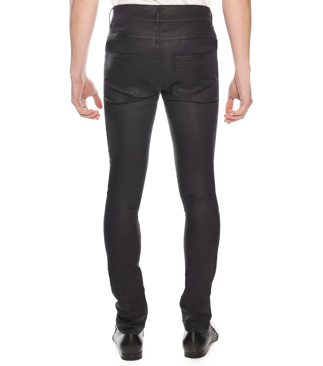 Long Rise Slim Blk Jean