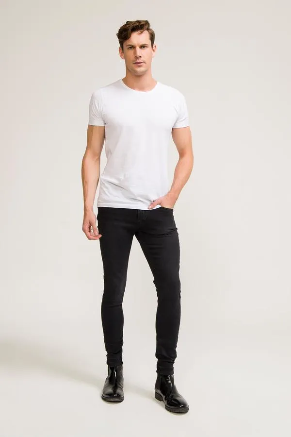 Lux Stretch Denim- Jet Black