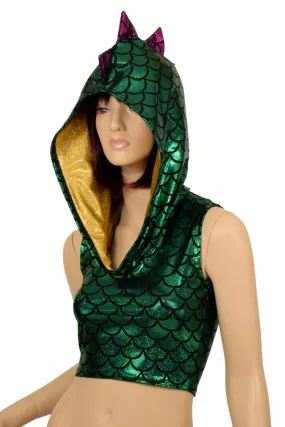 Mardi Gras Sleeveless Dragon Crop