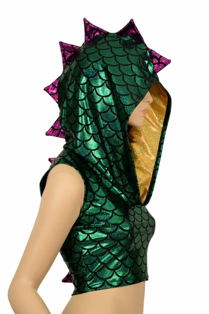 Mardi Gras Sleeveless Dragon Crop