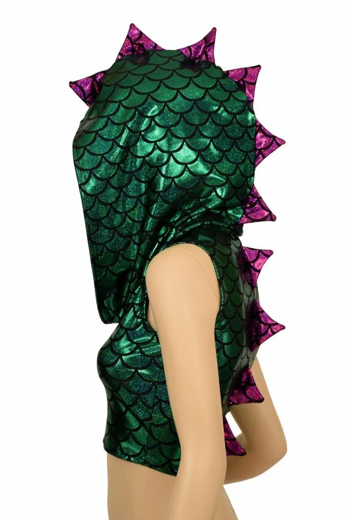 Mardi Gras Sleeveless Dragon Crop