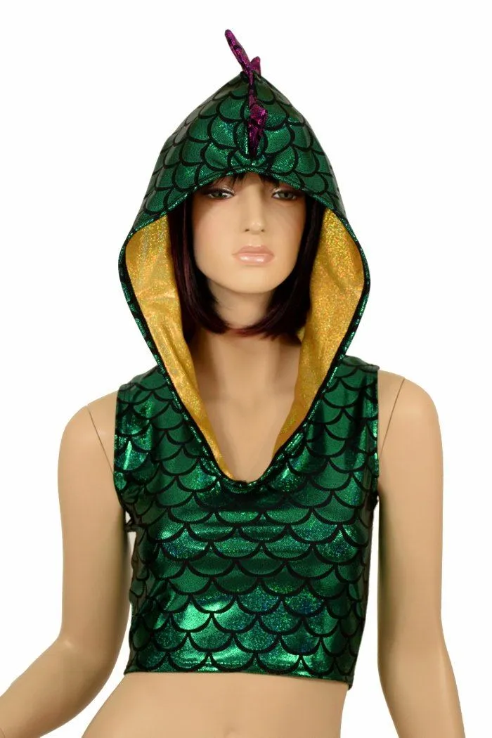 Mardi Gras Sleeveless Dragon Crop