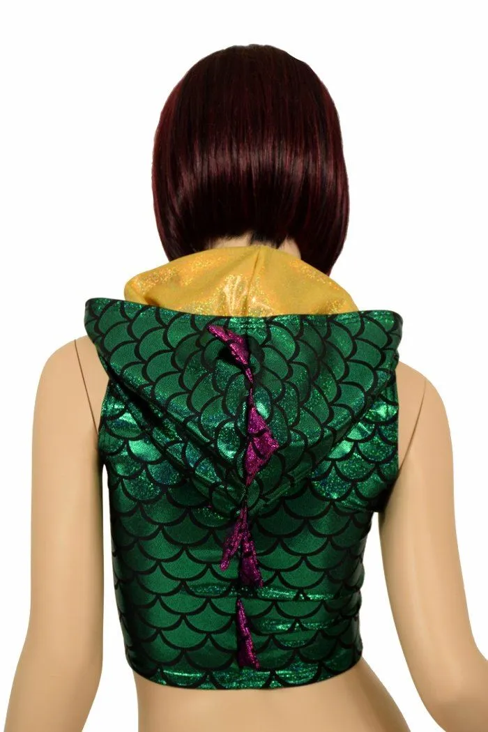 Mardi Gras Sleeveless Dragon Crop