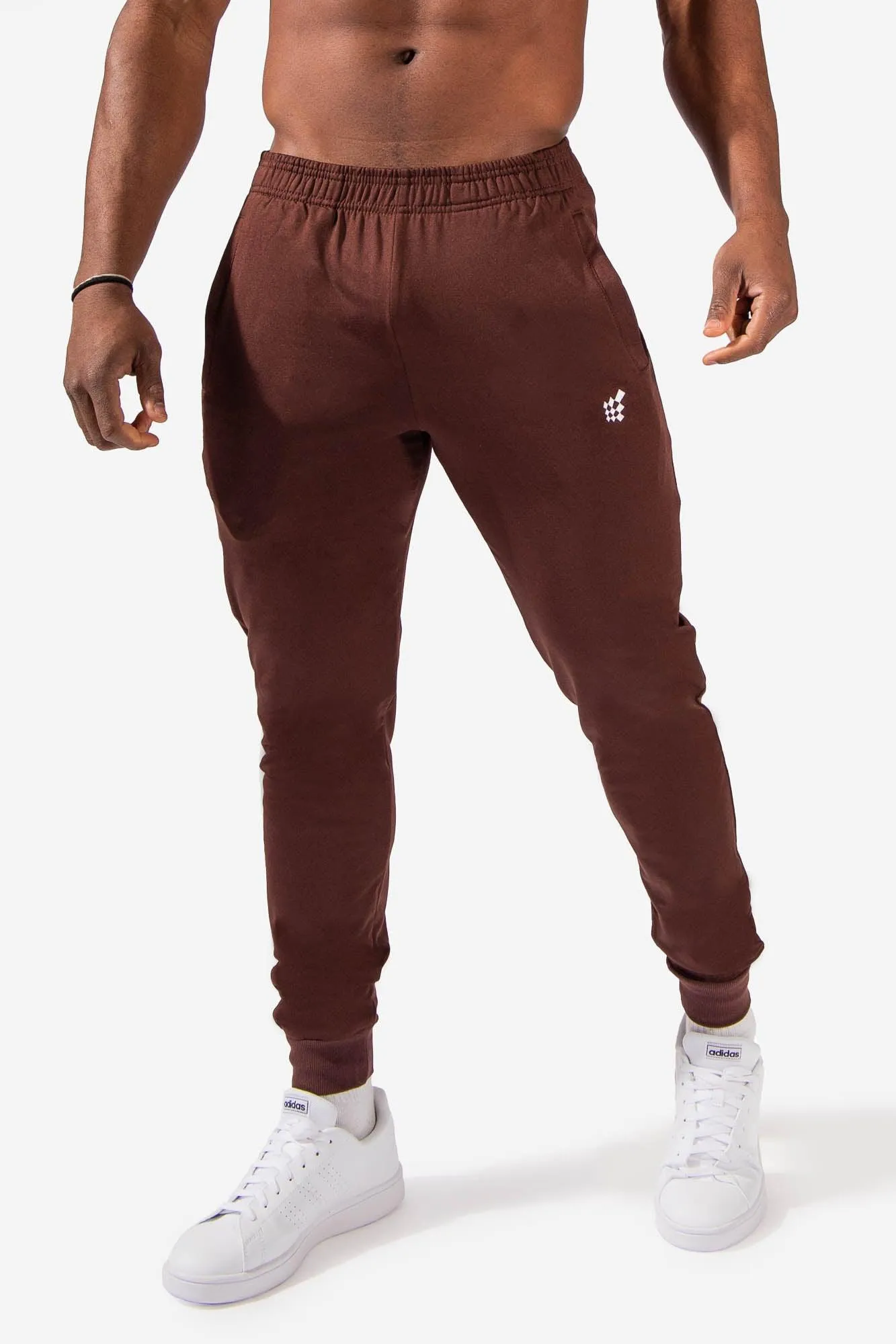 Matrix Tapered Joggers - Brown