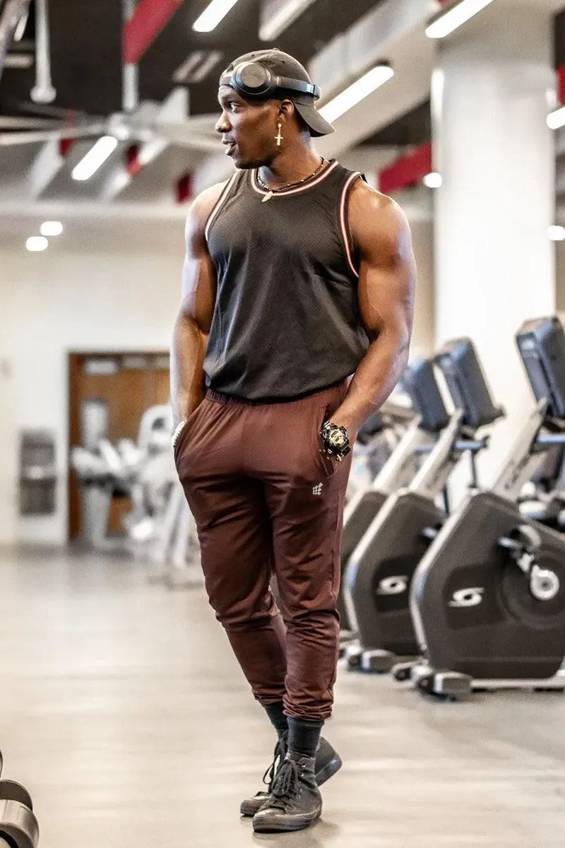 Matrix Tapered Joggers - Brown