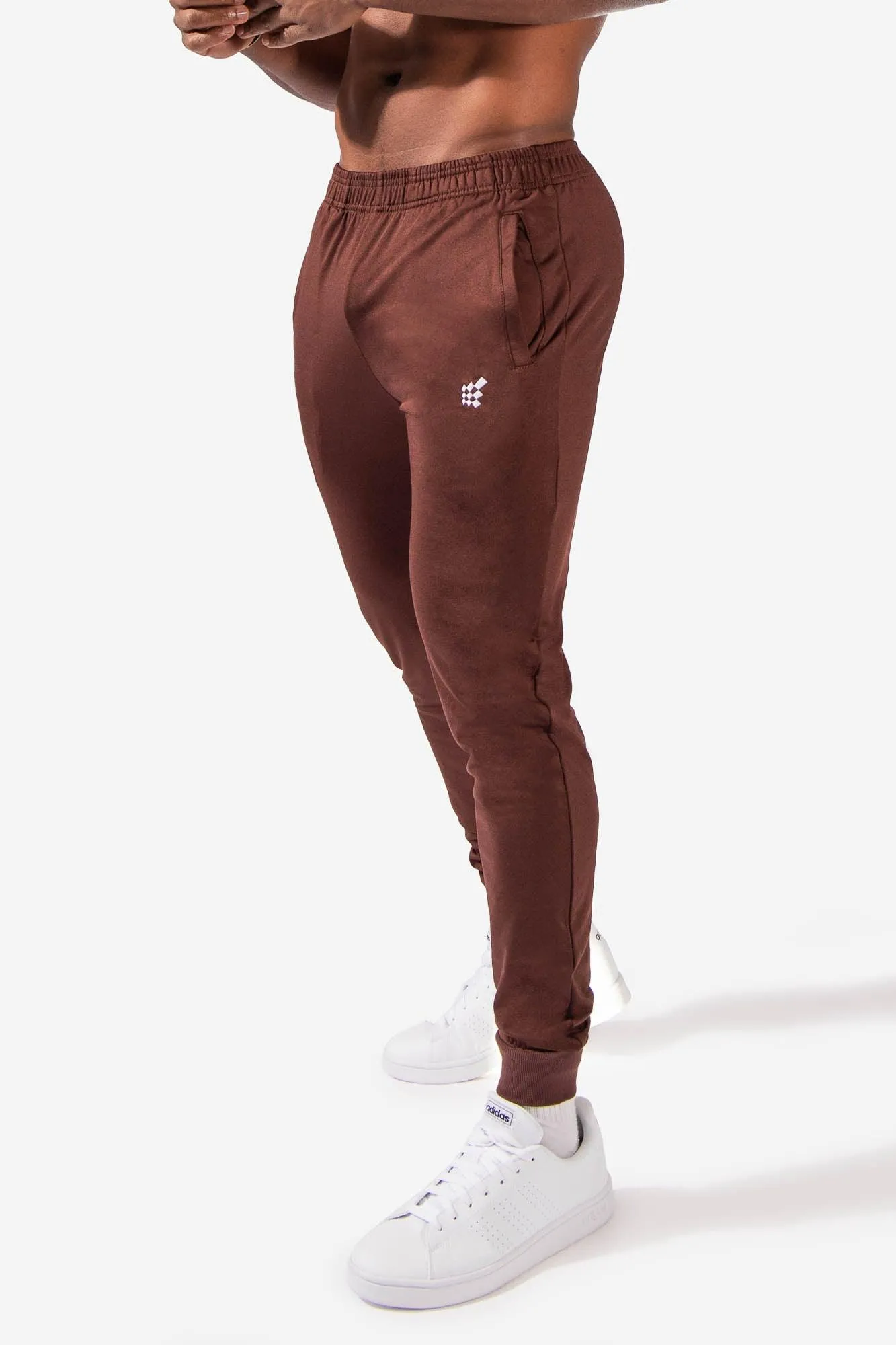 Matrix Tapered Joggers - Brown