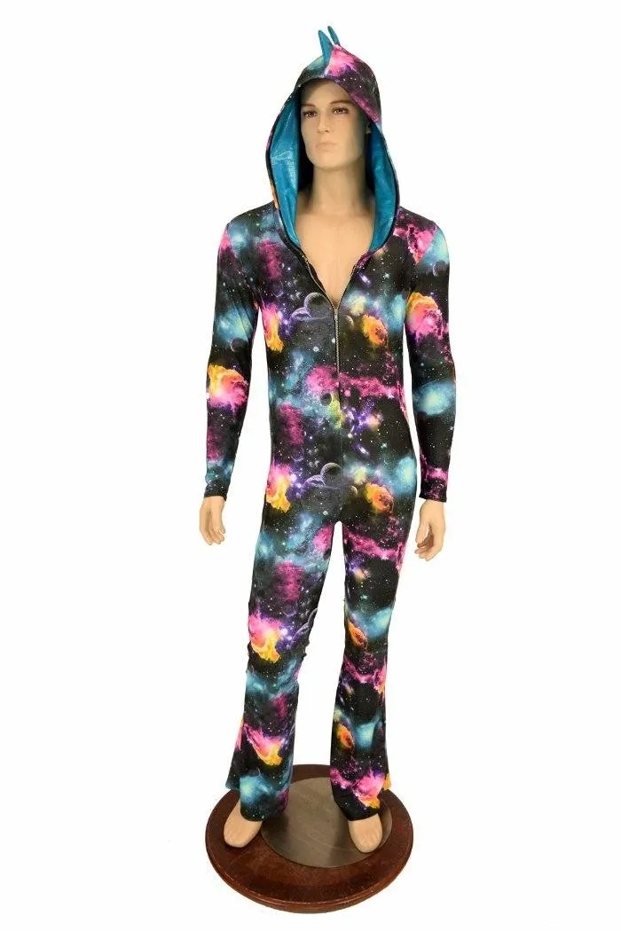 Mens Galaxy Dragon Bootcut Catsuit