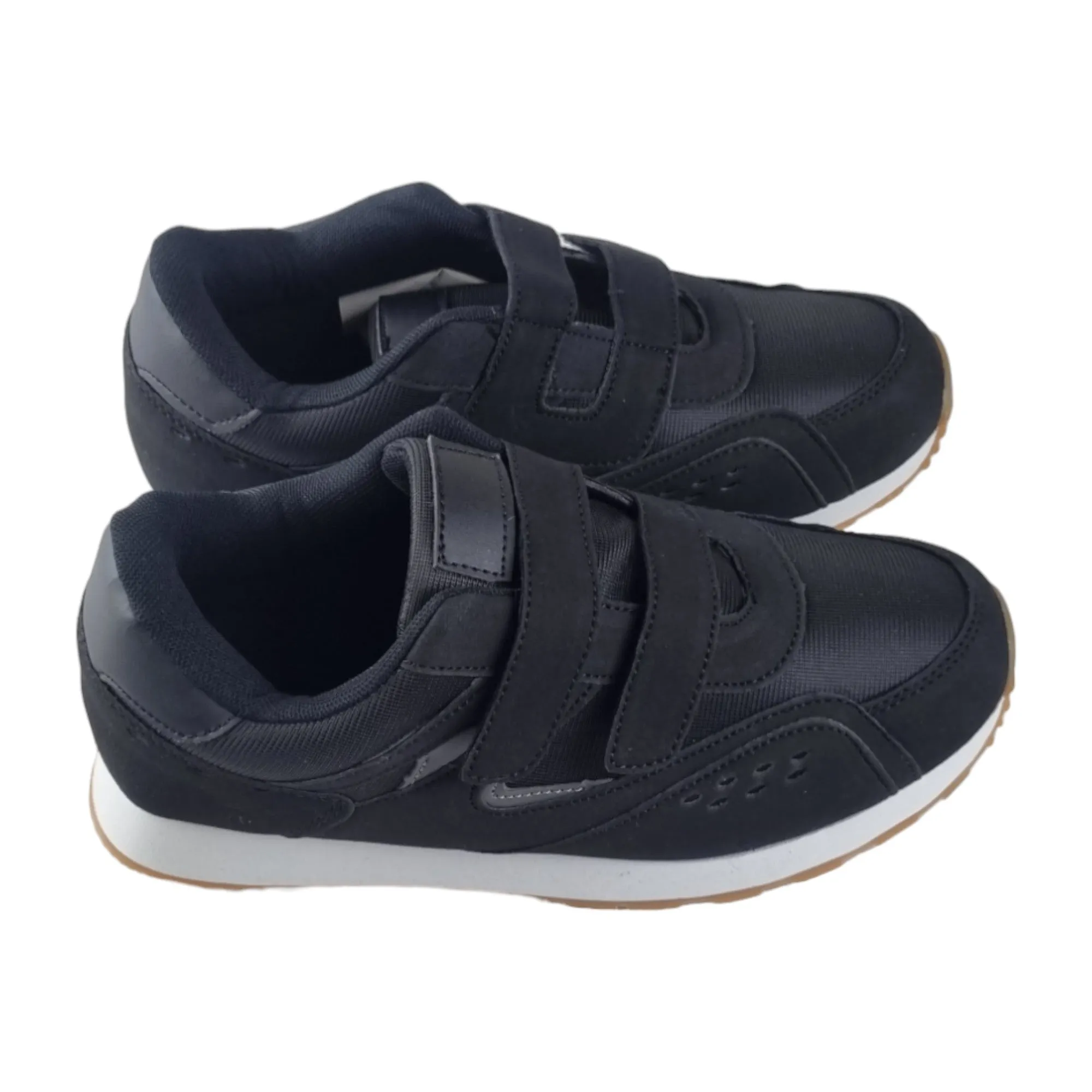 Mens Grosby Cobber Black Velcro Lightweight Casual Sneaker