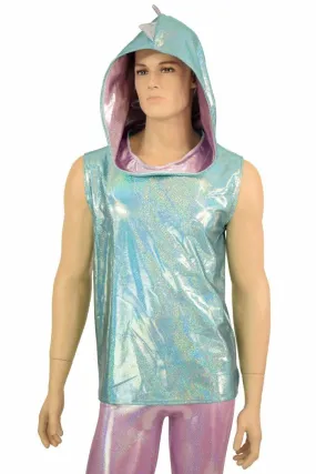 Mens Seafoam & Lilac Dragon Hoodie