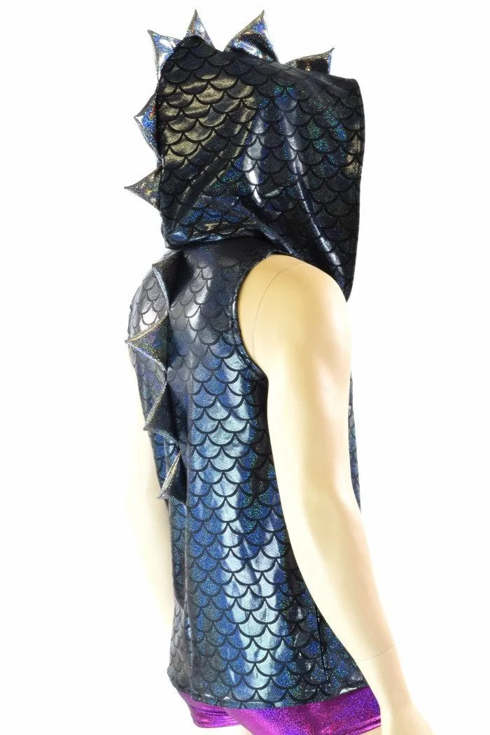 Mens Sleeveless Dragon Hoodie