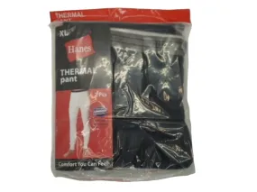 Men's Thermal Pants 2pk. XL Hanes/Joe Boxer (ENDCAP)