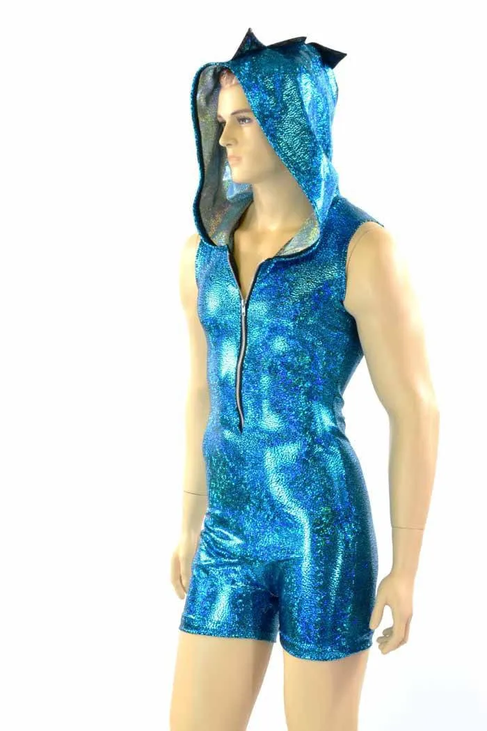 Mens Turquoise Dragon Hoodie