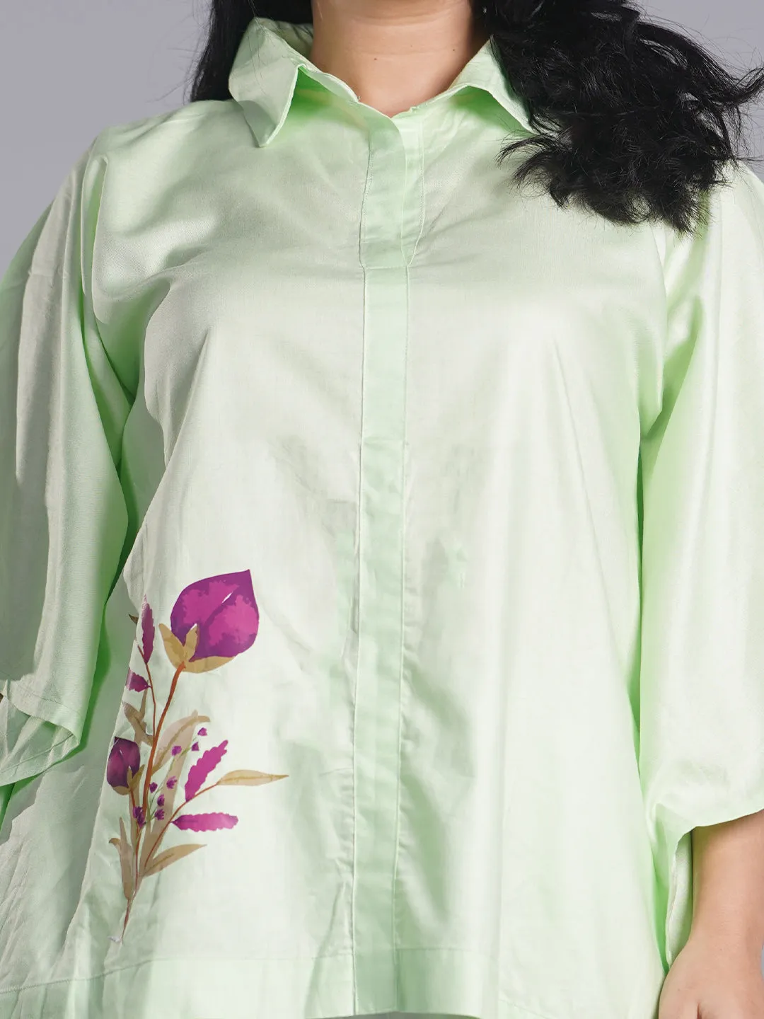 Mint Kaftan Top - Budding