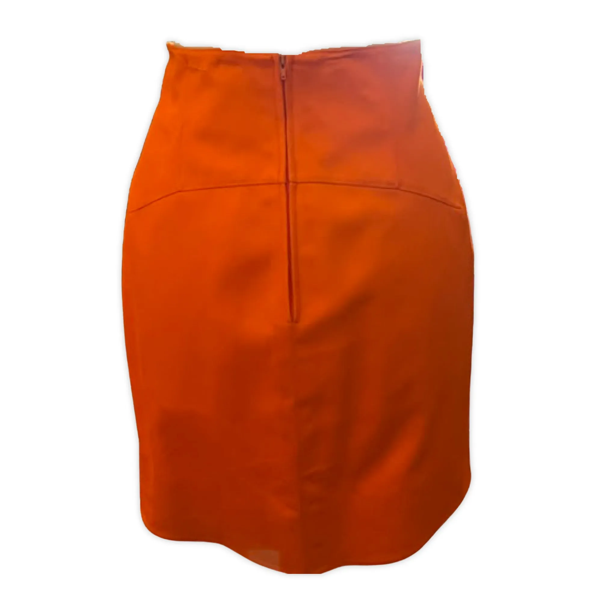 MONTANA Orange Skirt Suit Set | Size 42