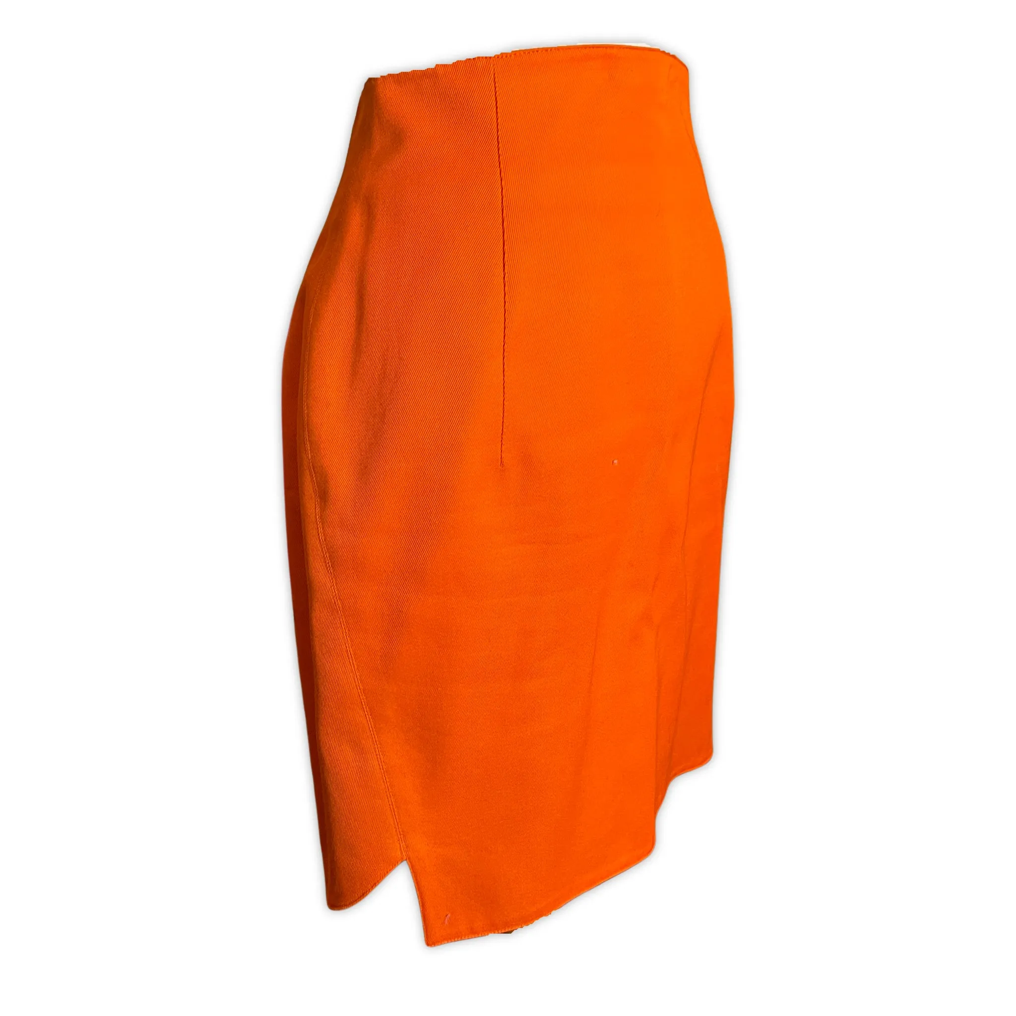 MONTANA Orange Skirt Suit Set | Size 42