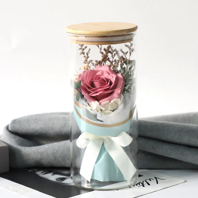 Mother's Gifts Rose Glass Table Decor Love Mum