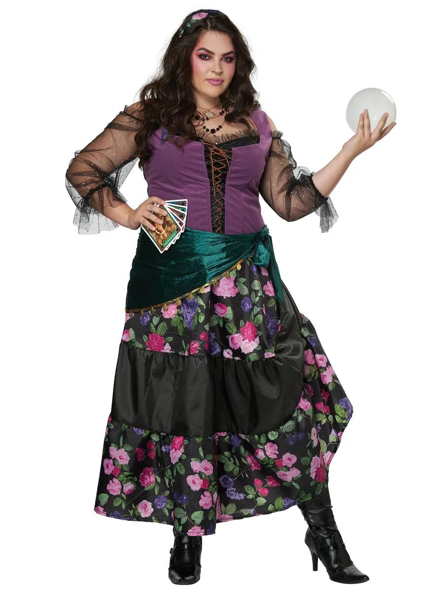 Mystical Charmer Womens Plus Size Fortune Teller Costume