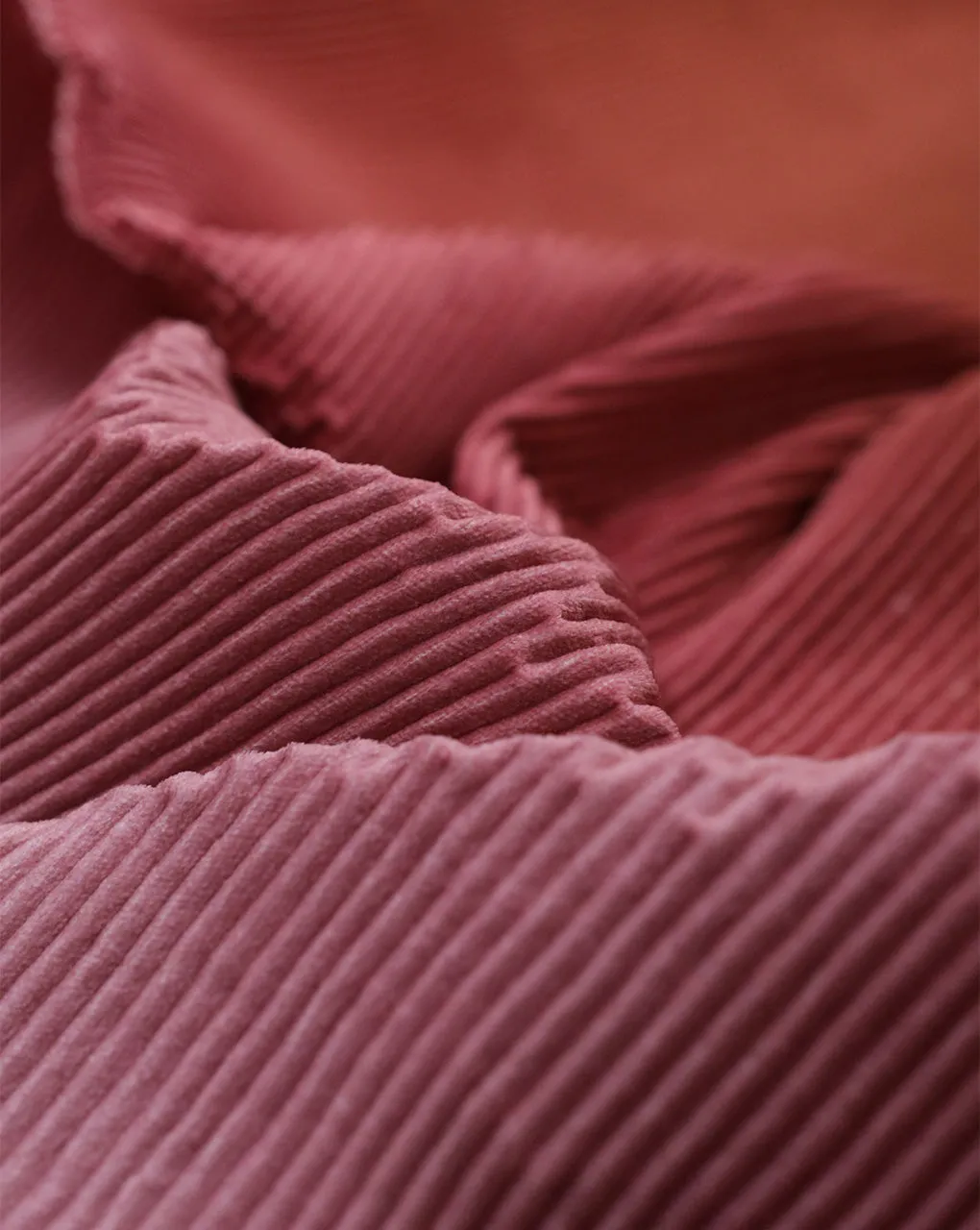 OMBRE PATTERN POLYESTER PLEATED VELVET FABRIC