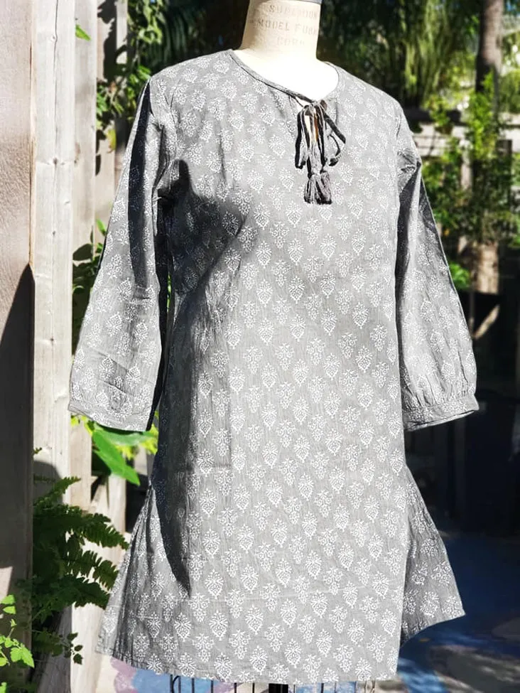 Organic Cotton Peasant Tunic