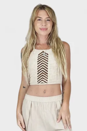 Organic Cotton Tribal Halter Top