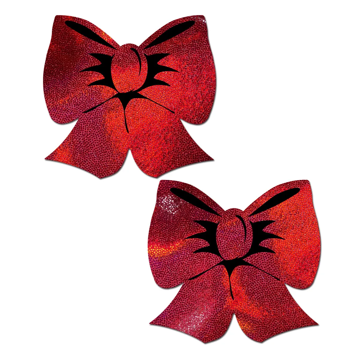 Pastease Holographic Red Bow Pasties