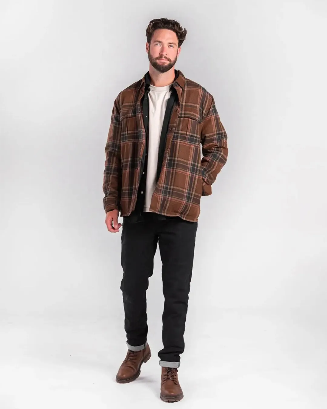 Plaid Wool Motorcycle Flannel