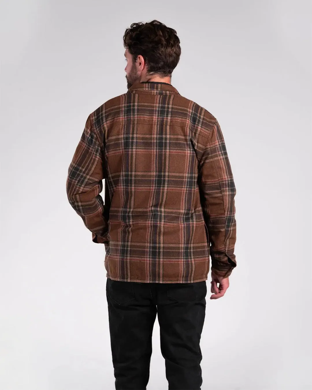 Plaid Wool Motorcycle Flannel