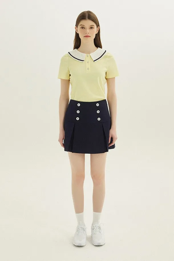 [PlayDEBB]Box Pleated Golf Skirt _NV