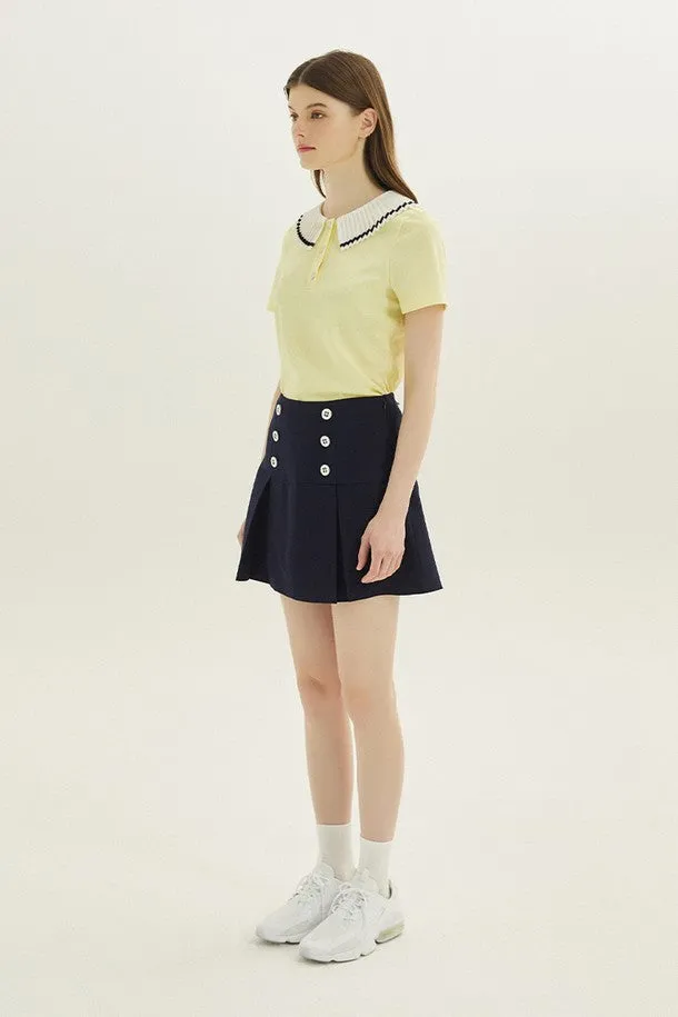 [PlayDEBB]Box Pleated Golf Skirt _NV