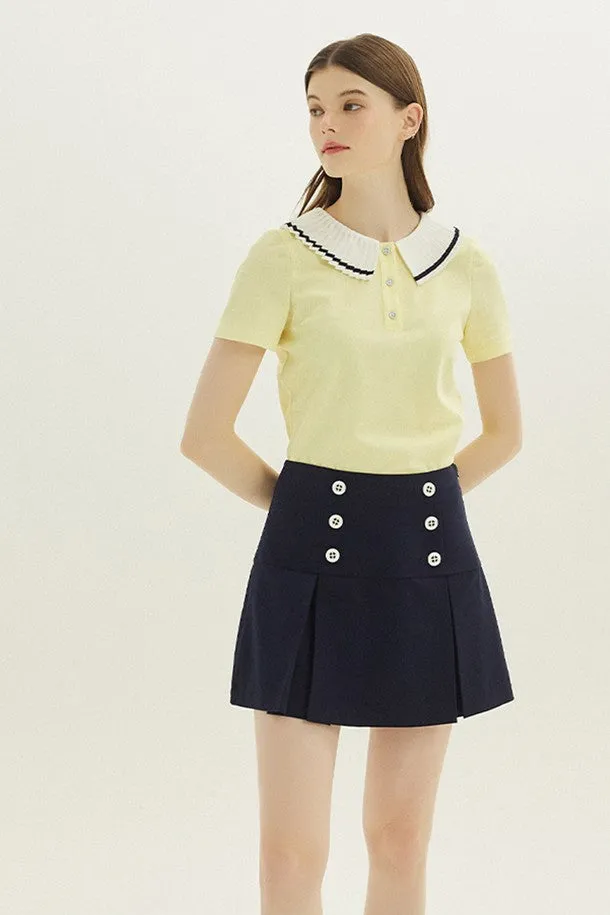 [PlayDEBB]Box Pleated Golf Skirt _NV