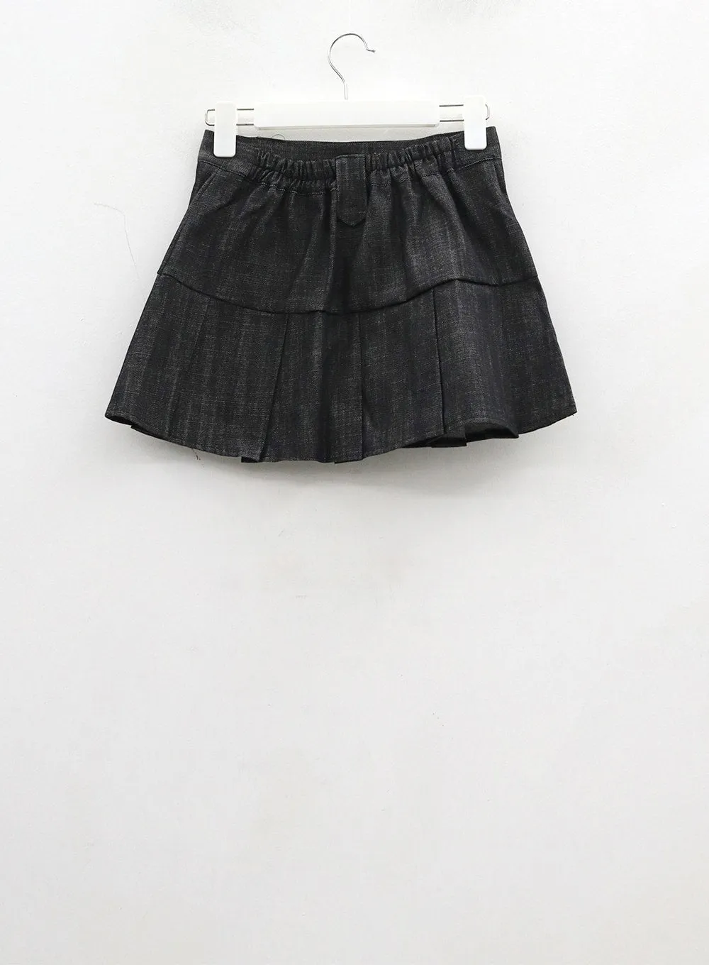 Pleated High Waist Mini Skirt CF301