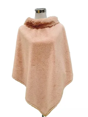 Poncho - Soft Faux Fur Neckline