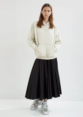 Poplin Pleated Skirt