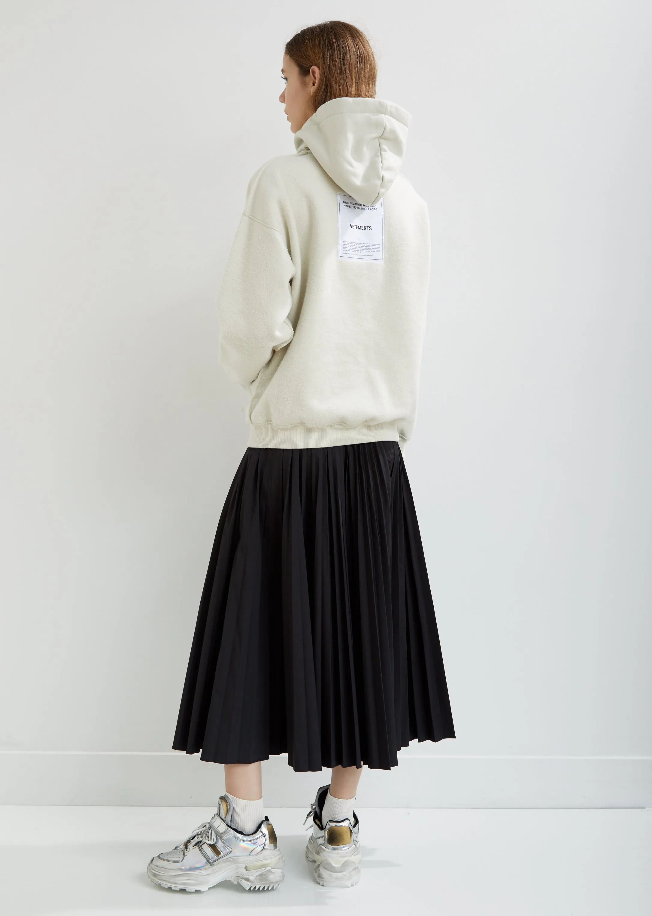 Poplin Pleated Skirt