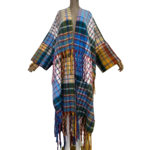 Pre Order: Plaid Tassel Cardigan - WINI