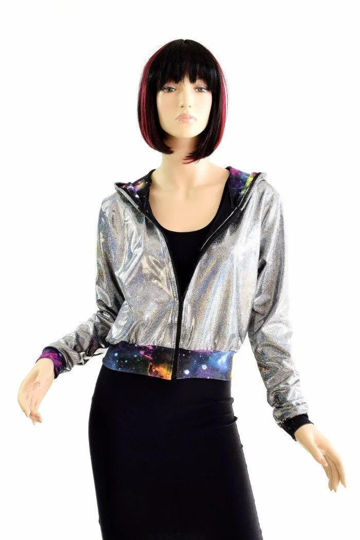 "Kimberly" Jacket in Silver Holo