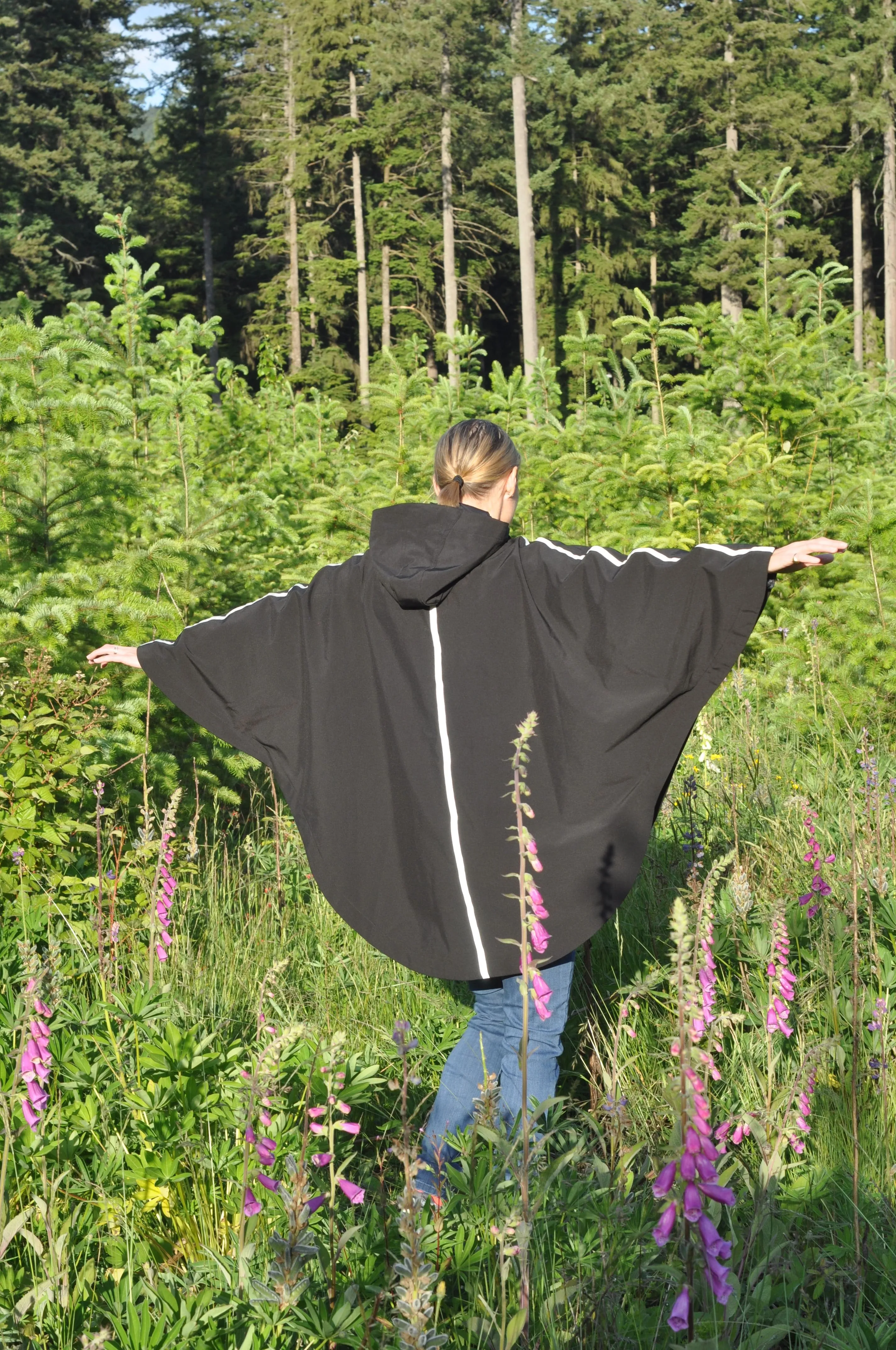 Rain Poncho - Black (TALL)