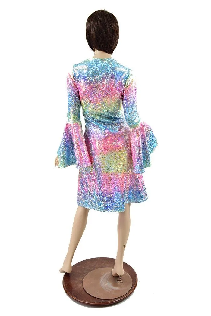 Rainbow Shattered Glass A-line Dress