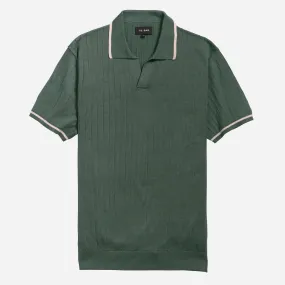 Ribbed Sweater Vintage Cilantro Polo