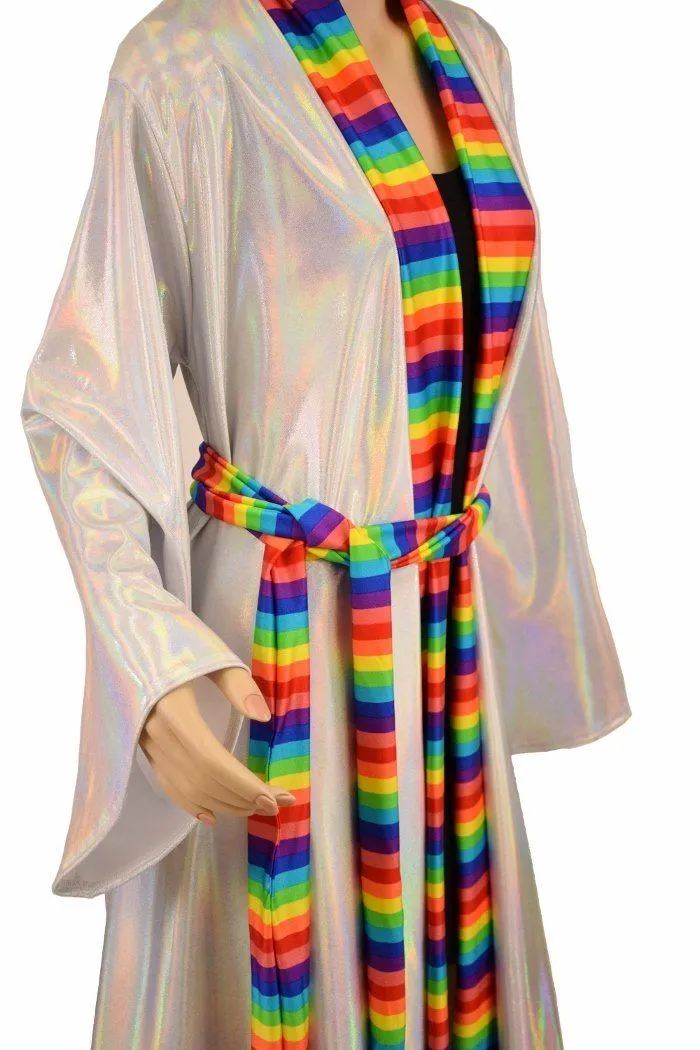 Robe with Rainbow Trim & Sash