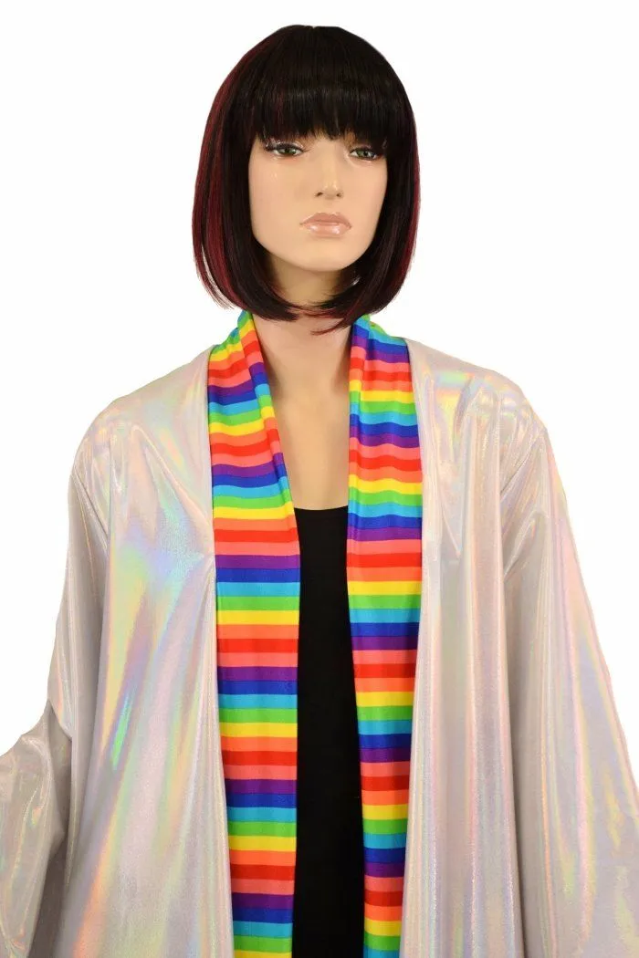 Robe with Rainbow Trim & Sash