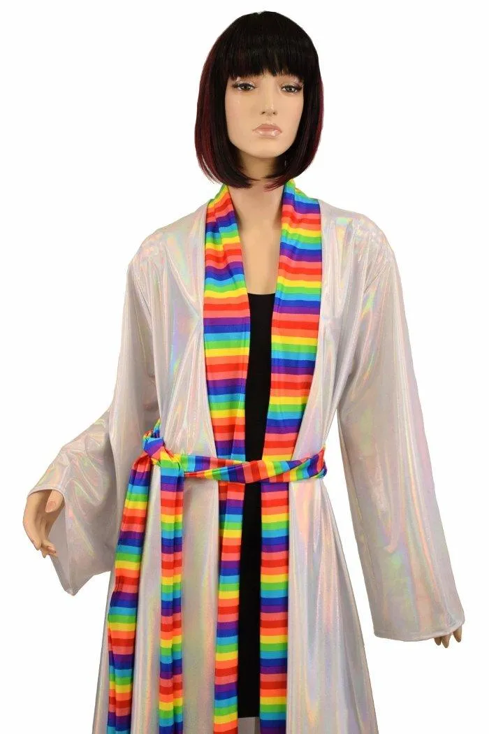 Robe with Rainbow Trim & Sash