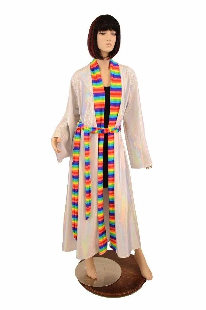 Robe with Rainbow Trim & Sash