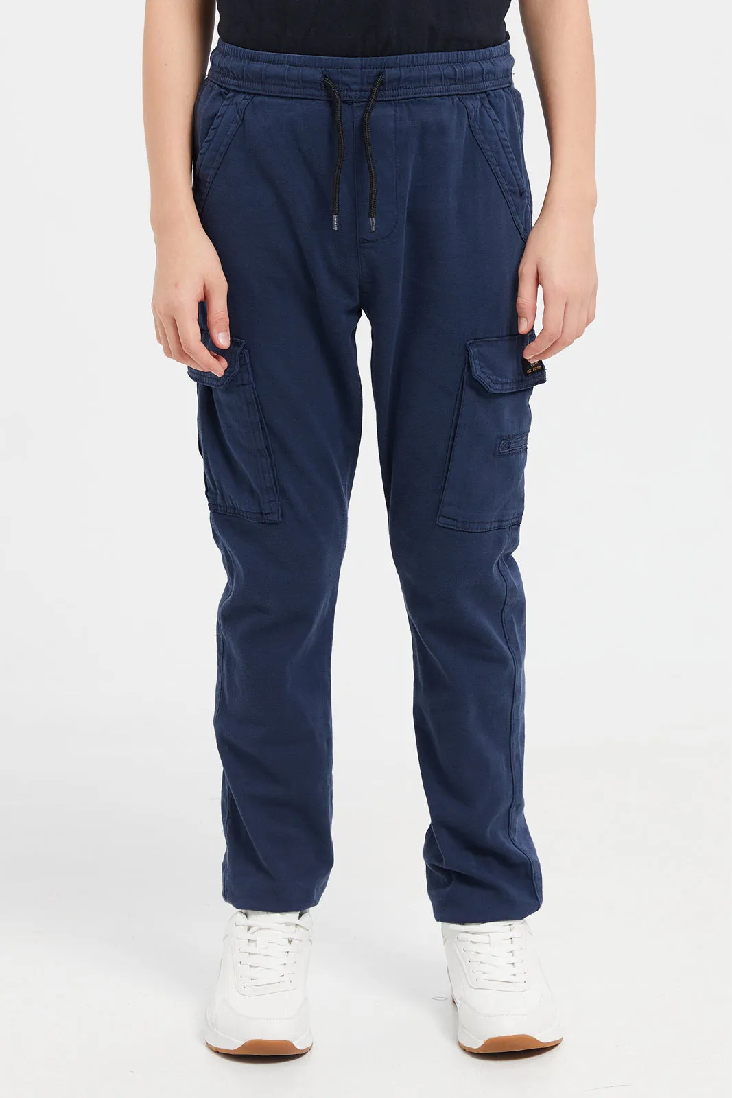 Senior Boys Navy Cargo Jogger