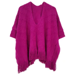 Shop Stylish Purple Poncho for Women - Get Yours Today!