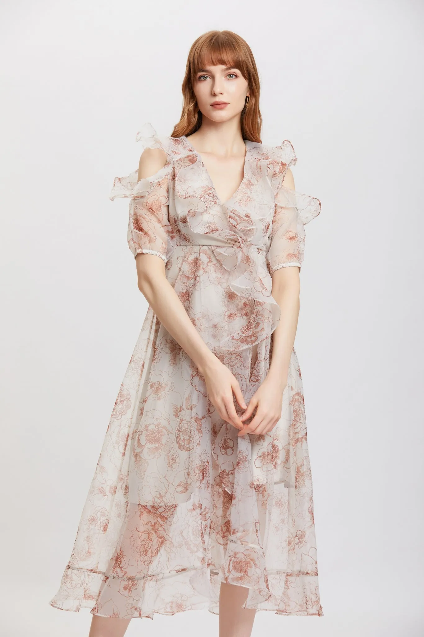 Since Then | Mutabilis Asymmetric  Chiffon Dress