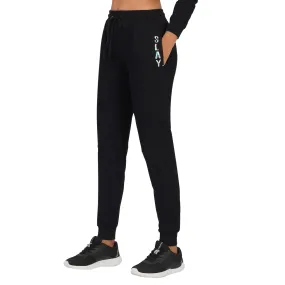 SLAY. Classic Women's 💎 Edition Holographic Reflective Print Black Joggers