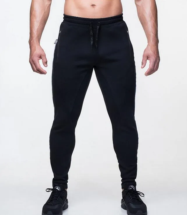 Slim Fit Elastic Fleece Jogger Pants DG for Men